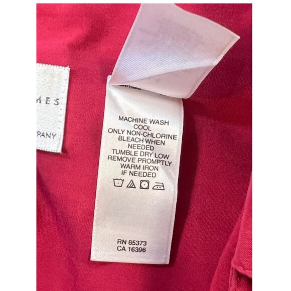 EUC Emma James Women's Magenta Rayon Blend Button Down Blouse Size 14 Office Top - Picture 6 of 8